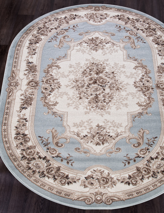 Ковер VALENCIA DELUXE 4015 L.BLUE-BROWN