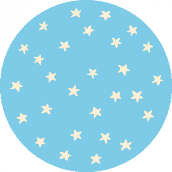 Ковер Funky Top Круг Starf blue