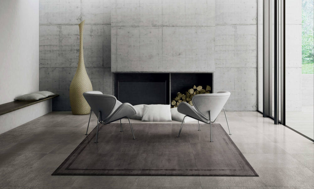 Ковер Frame steel Grey