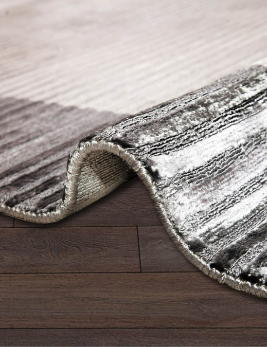 Ковер BORDER BANANA SILK LOOP&CUT HL 764 DK-GREY-SILVER