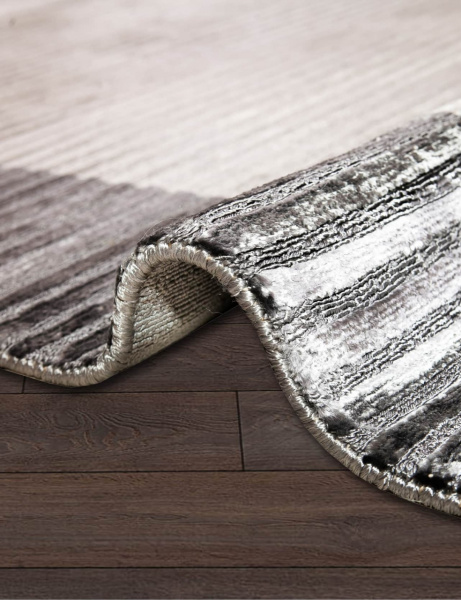 Ковер BORDER BANANA SILK LOOP&CUT HL 764 DK-GREY-SILVER