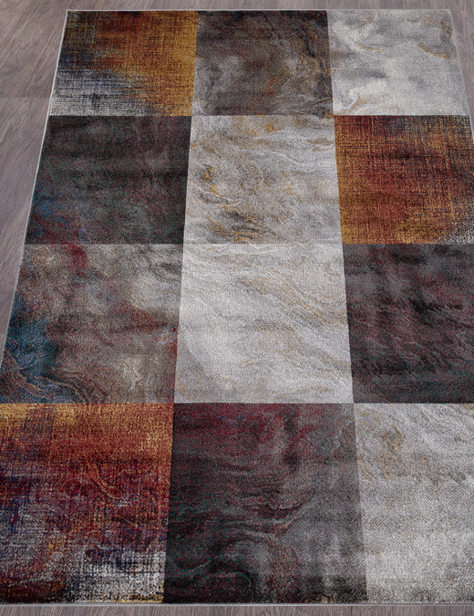 Ковер LONDON D818 gray-red