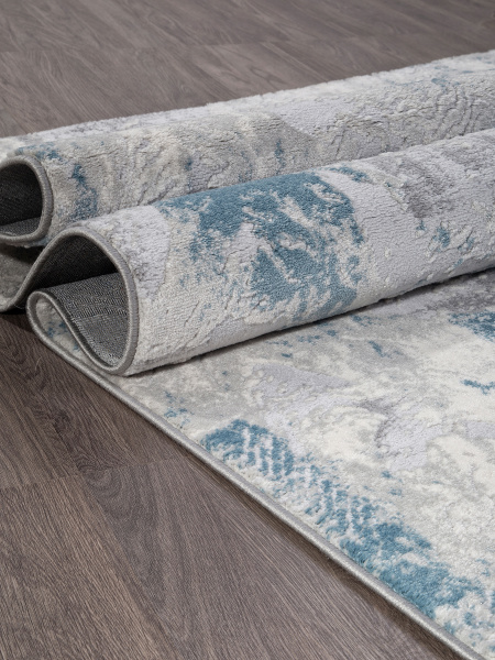 Ковер Valentino M018A D.GREY SHRINK / L.BLUE HEATSET