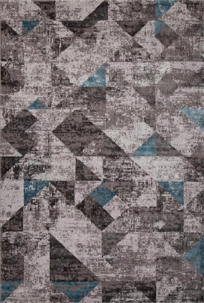 Ковер TEMPO 01459A C.POLY GREY / L.BLUE