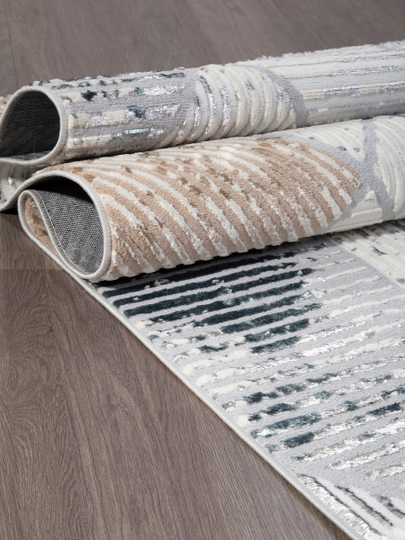 Ковер PERU C073A D.GREY SHIRINK / BLUE FDY