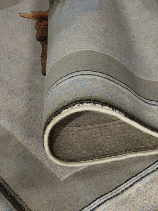 Ковер Hunnu  сувенирный 6S1186 82 лошади головы