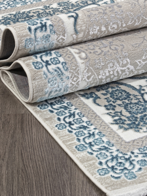 Ковер ALFANI Q010A BLUE FDY / CREAM SHRINK