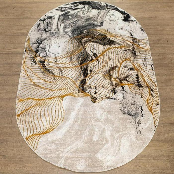 Ковер Alfa 05184A KREM / SIYAH