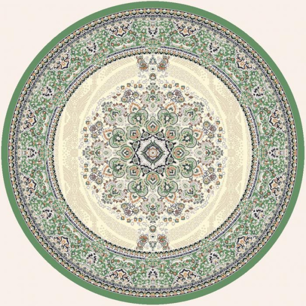 Ковер Amira Круг 4923A D.Blue-L.Grey (зелёный)