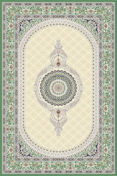 Ковер Amira 4836A D.Blue-L.Grey (зелёный)