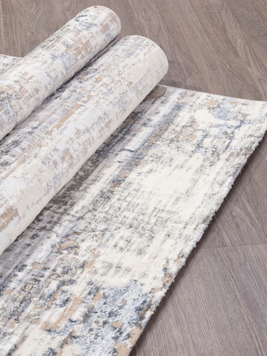 Ковер PERU D060A CREAM SHIRINK / BLUE FDY