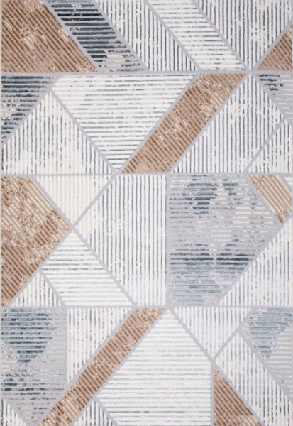 Ковер PERU C073A D.GREY SHIRINK / BLUE FDY