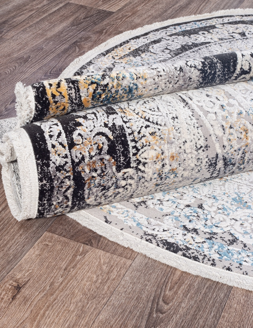 Ковер ERVA 18112 GRAY / BLACK