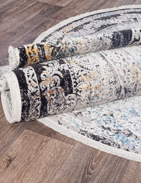 Ковер ERVA 18112 GRAY / BLACK