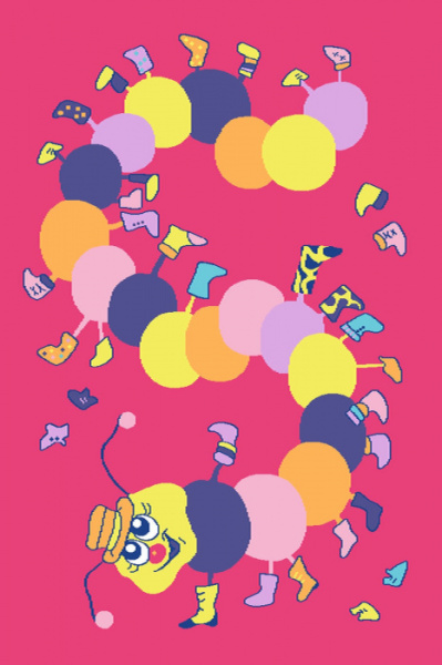 Ковер Funky Top Iwo amaranth