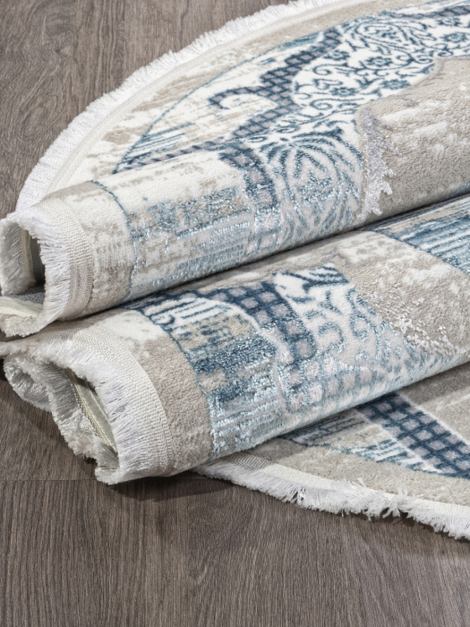 Ковер ALFANI Q018A BLUE FDY / CREAM SHRINK