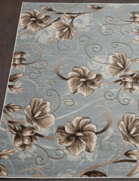 Ковер MEGA CARVING 1059 L.BLUE-BROWN