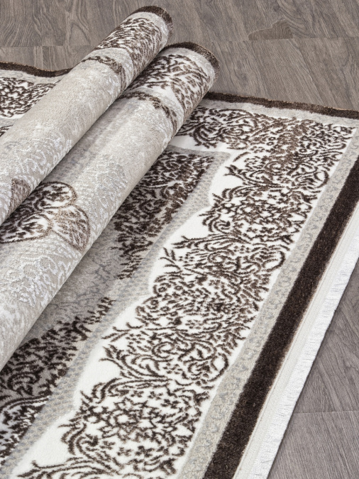 Ковер ALFANI Q009A BROWN FDY/CREAM SHRINK