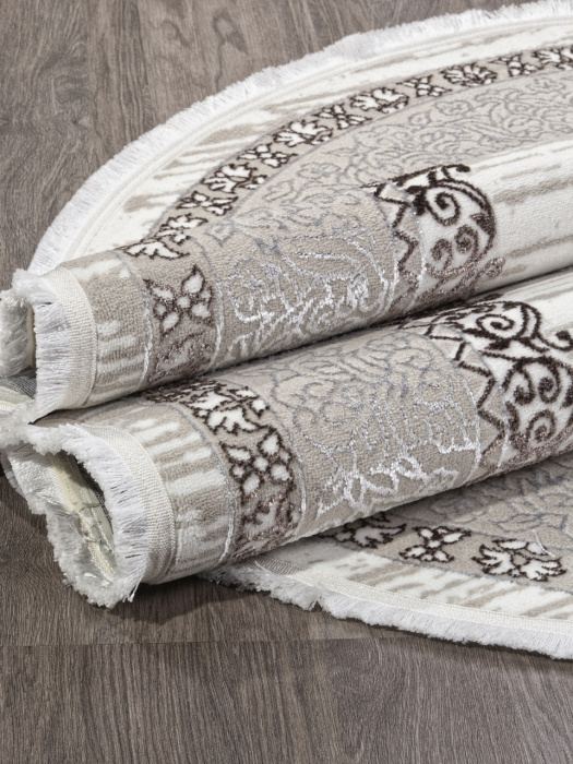 Ковер ALFANI Q012A BROWN FDY/CREAM SHRINK