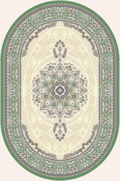 Ковер Amira Овал 4923A D.Blue-L.Grey (зелёный)