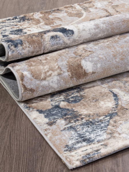 Ковер PERU D070A CREAM SHIRINK / BLUE FDY