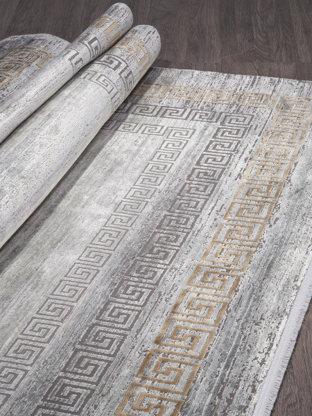 Ковер CABINET Y5315F GREY / D.GREY