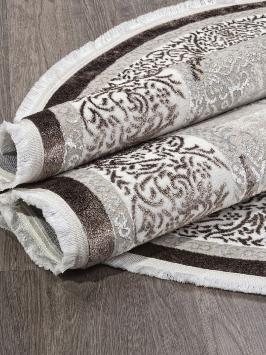 Ковер ALFANI Q009A BROWN FDY/CREAM SHRINK