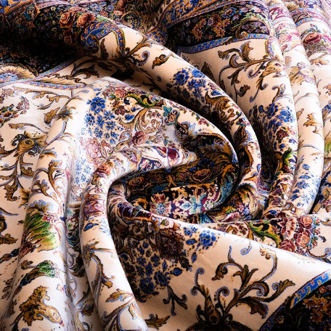 Ковер Qum 2004A CREAM / NAVY