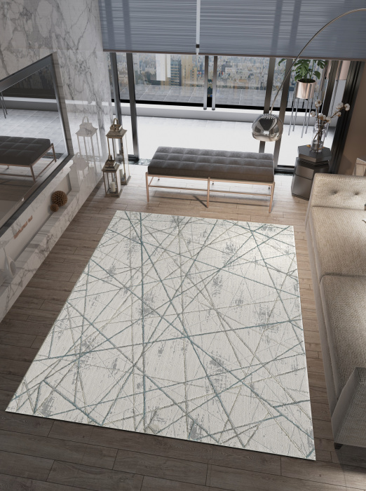 Ковер Planeta 0727A L.Grey- Turquaz