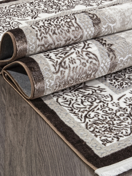 Ковер ALFANI Q009A BROWN FDY/CREAM SHRINK