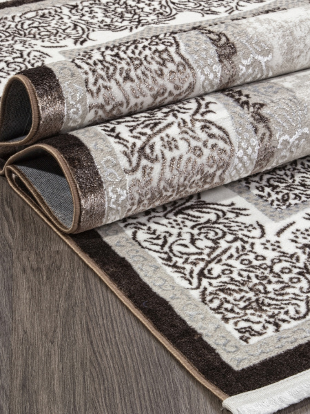 Ковер ALFANI Q009A BROWN FDY/CREAM SHRINK
