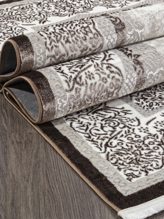 Ковер ALFANI Q009A BROWN FDY/CREAM SHRINK