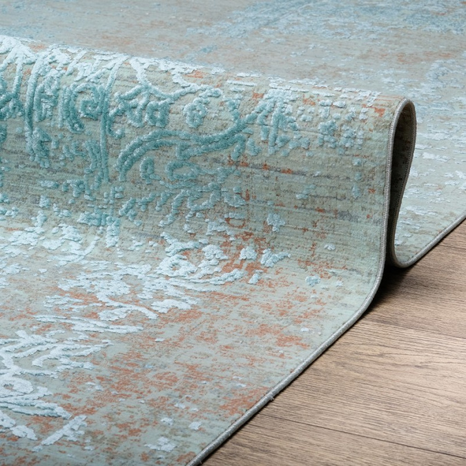 Ковер Art Deco 3041B CREAM / JADE_TURQUOISE