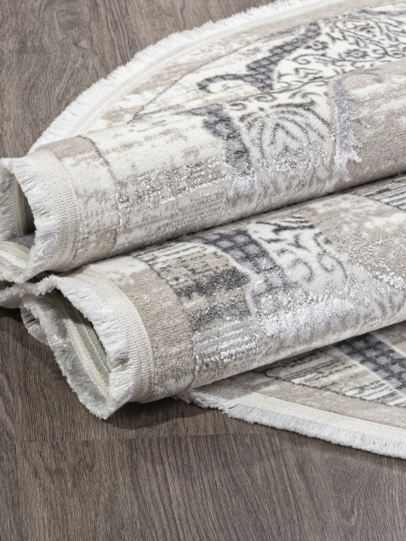 Ковер ALFANI Q018A GREY FDY / CREAM SHRINK