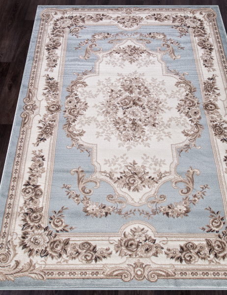 Ковер VALENCIA DELUXE 4015 L.BLUE-BROWN