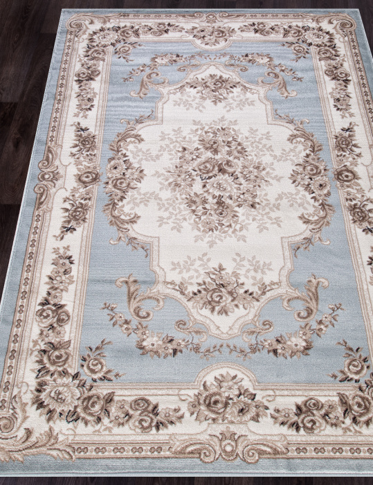 Ковер VALENCIA DELUXE 4015 L.BLUE-BROWN