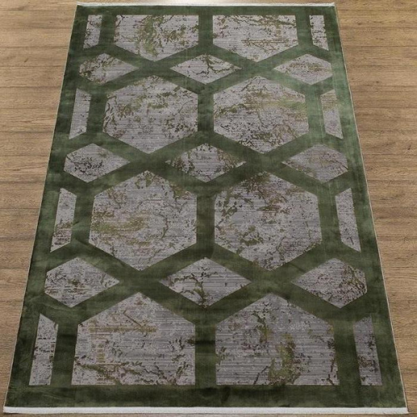 Ковер Olimpos M570S SH_GRAY / D_GREEN