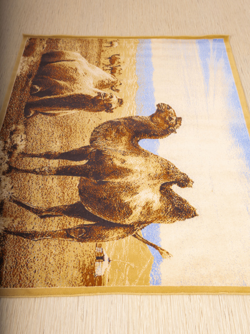 Ковер Hunnu  сувенирный 6S873 82 верблюды