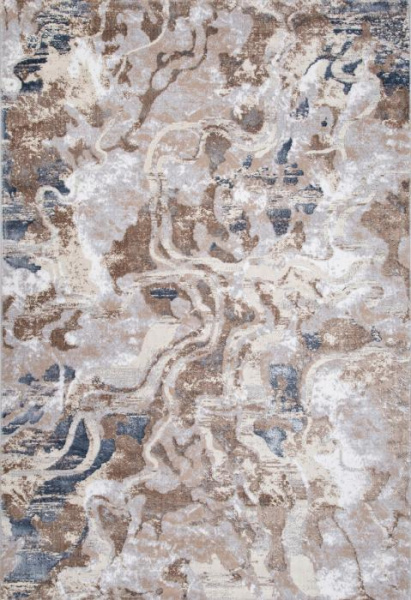 Ковер PERU D070A CREAM SHIRINK / BLUE FDY