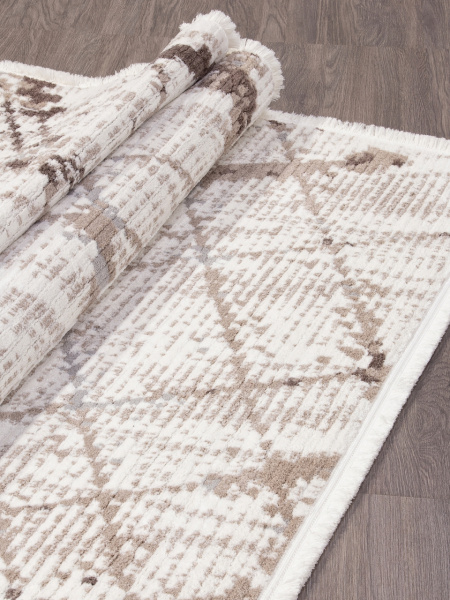 Ковер JOLI A959AF P.WHITE / L.BEIGE