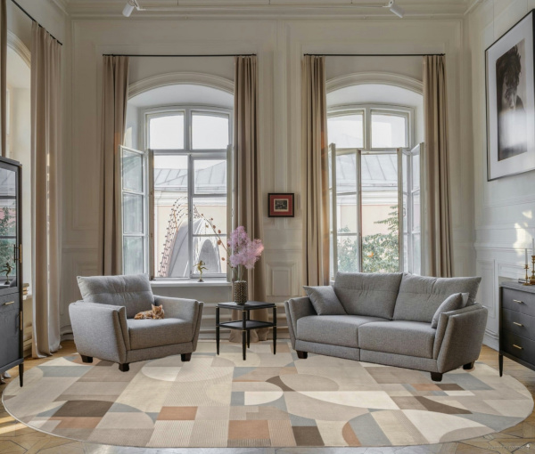 Ковер AFINA F409AF BROWN / PUDRA