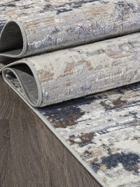 Ковер PERU D060A D.GREY SHIRINK / BLUE FDY