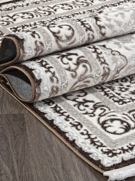 Ковер ALFANI Q011A BROWN FDY/CREAM SHRINK