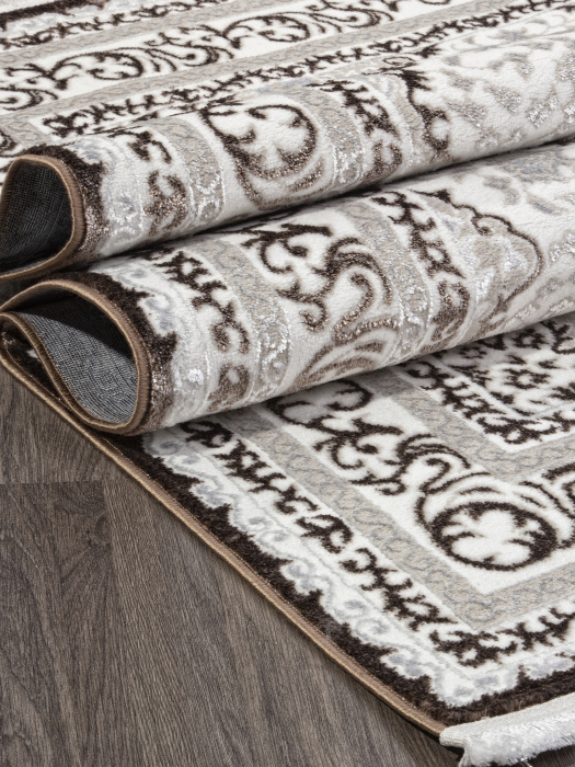 Ковер ALFANI Q011A BROWN FDY/CREAM SHRINK