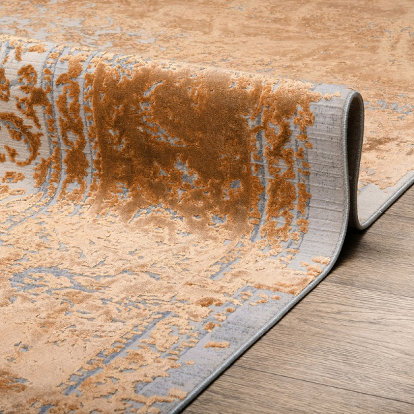 Ковер Art Deco 3023A L_GRAY / COPPER_2