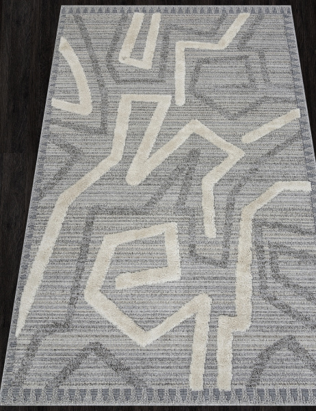 Ковер TUNIS 6604A L.GRAY / WHITE