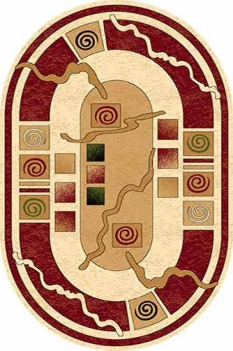 Ковер OLYMPOS d077 CREAM-RED