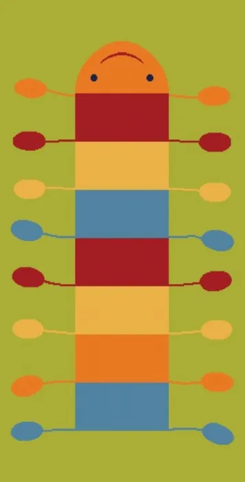 Ковер Funky Millipede lime