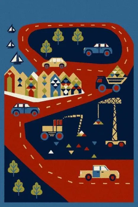 Ковер Standard Budi navy blue