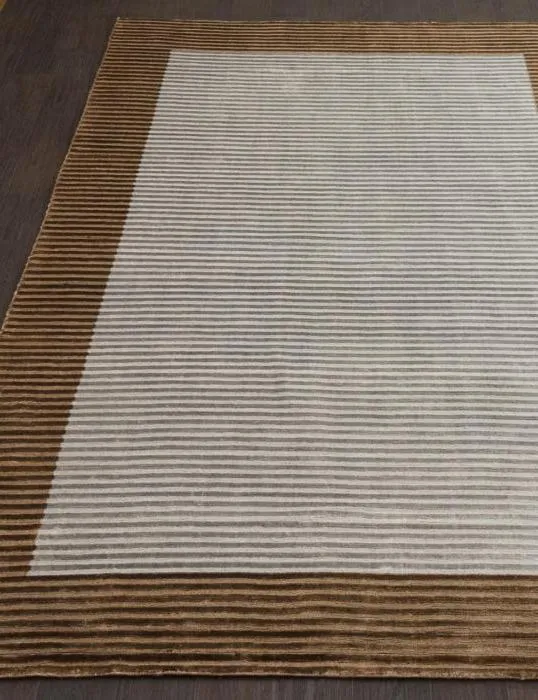 Ковер BORDER BANANA SILK LOOP&CUT HL 724 BROWN-SILVER